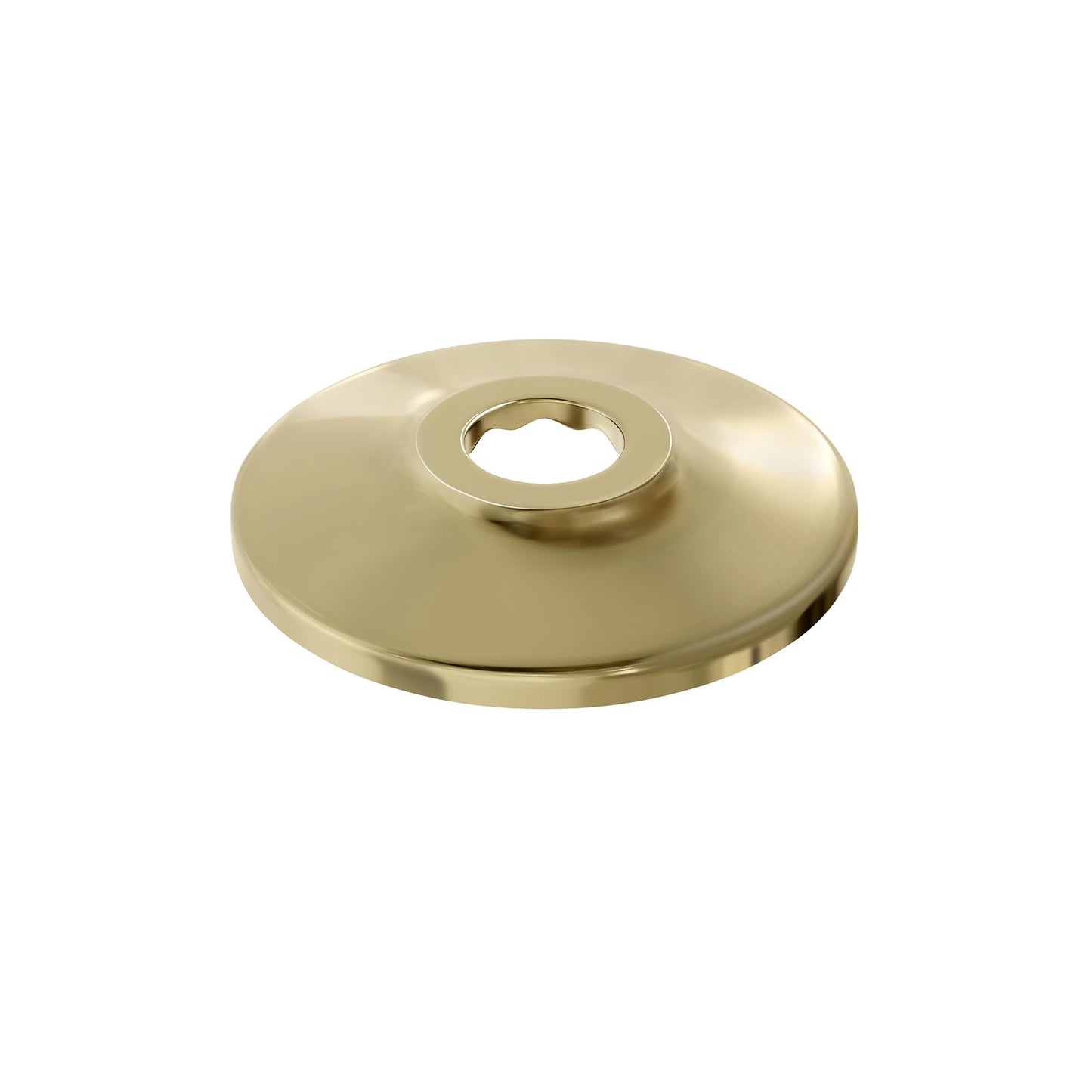 Jones Stephens E80050 1/2" CTS 5/8" OD PB Flange LOW PAT 2-1/2 Polished Brass