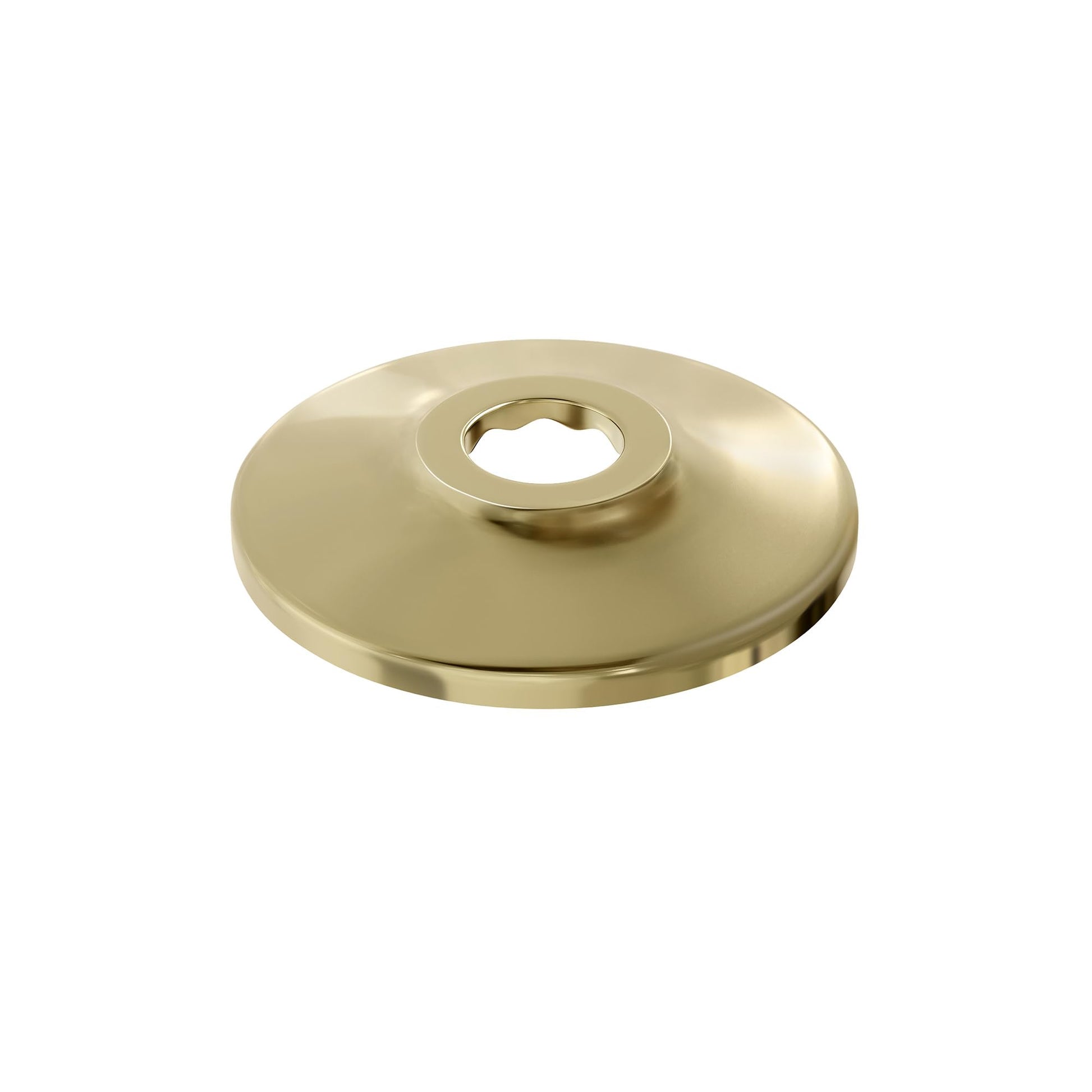 Jones Stephens E80050 1/2" CTS 5/8" OD PB Flange LOW PAT 2-1/2 Polished Brass