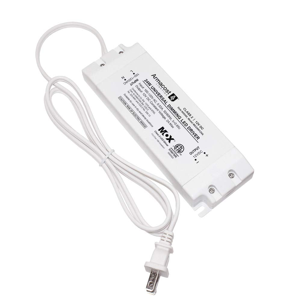 Armacost Lighting 24-Watt Universal Dimmable 12V DC LED Driver TRIAC 840240