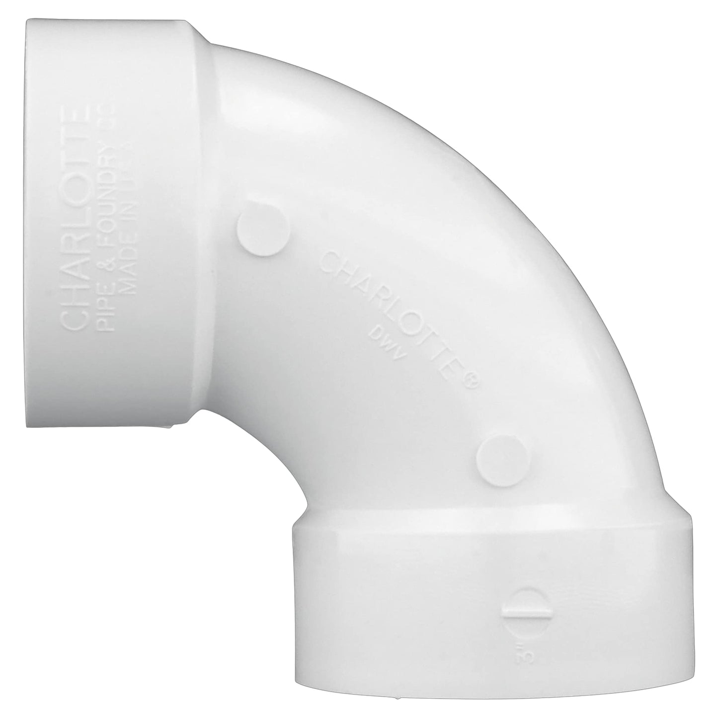 CHARLOTTE PIPE 3 x 3 x 1 1/2 DWV 1/4 Bend W/Side Inlet DWV (Drain, Waste & Vent)