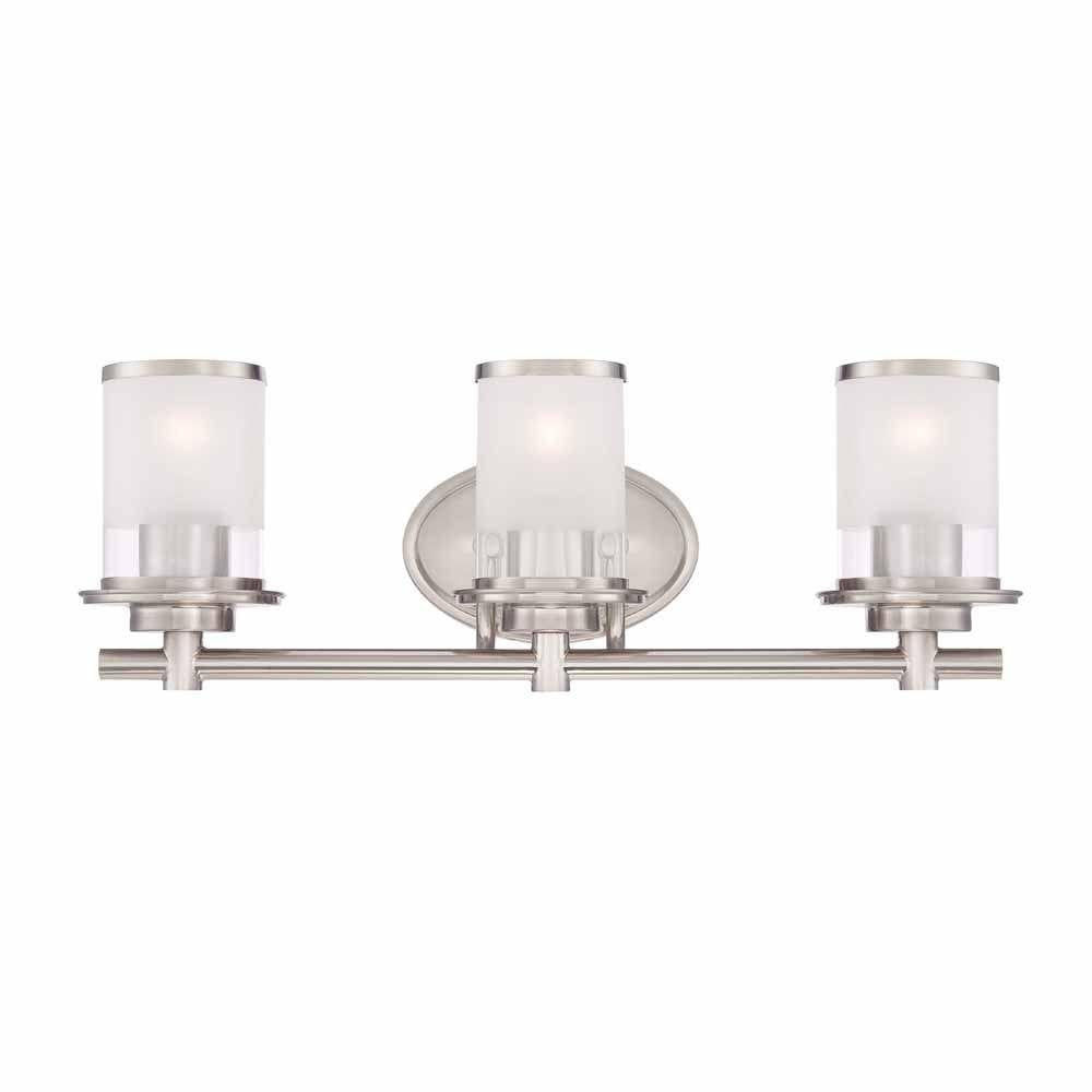 PARTS GLASS GLOBE (1)  for Hampton Bay 3-Light Brushed Nickel Bath Bar Light 