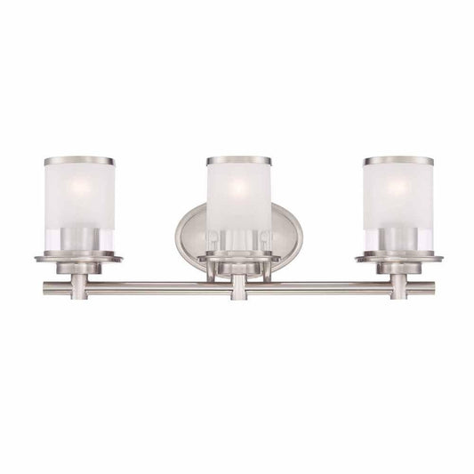 PARTS GLASS GLOBE (1)  for Hampton Bay 3-Light Brushed Nickel Bath Bar Light 