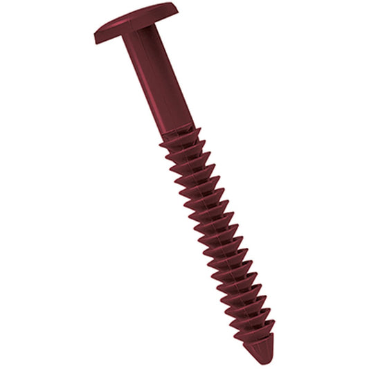 Ekena Millwork LVSL0012WN 3" Lifetime Vinyl Shutter-Lok's (12/Bag), Wineberry
