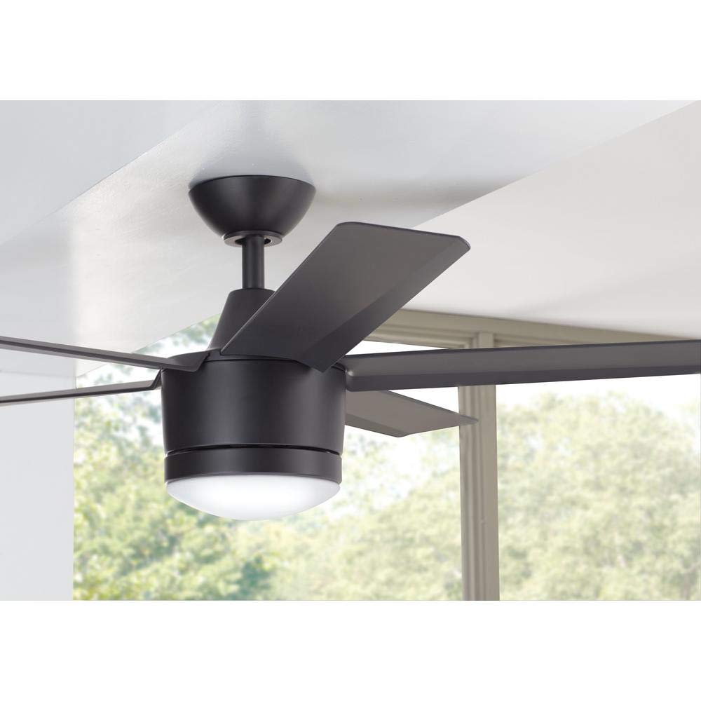 PARTS - CANOPY AND COVER ONLY - Home Decorators Collection Merwry LED 52" Indoor Ceiling Fan (Black)