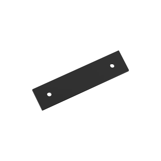 Amerock Ladera 3 inch (76mm) Center-to-Center Rectangle Matte Black Cabinet Pull Backplate, BP37761MB