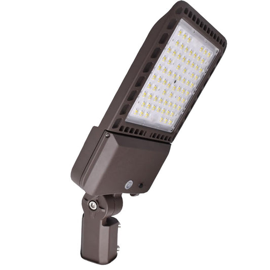 300W LED Parking Lot Lights Adjustable Slip Fitter,5000K 39000LM Outdoor Street Lighting with Dusk to Dawn Photocell, IP65 Waterproof Shoebox Pole Light for Driveway ETL Listed(300W Slip Fit)