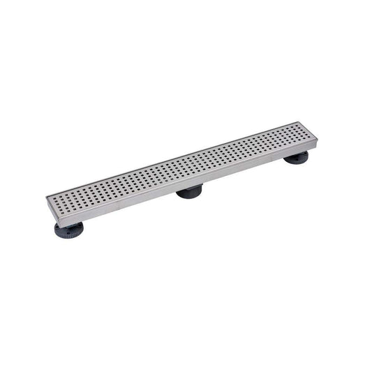 Designline 24 in. Stainless Steel Linear Shower Drain Square Grate