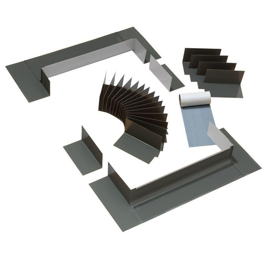 VELUX ECL 3046 0000C Skylight Flashing, 3030/3046 Low-Profile Shingle Roof Flashing w/Adhesive Underlayment for Curb Mount Skylights