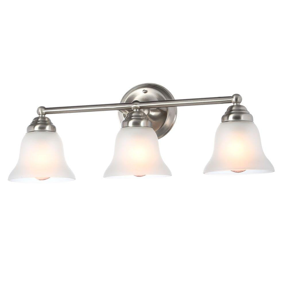 PARTS - MISSING GLASS SHADES - Hampton Bay EGM1393A-4/BN 3-Light Brushed Nickel Vanity