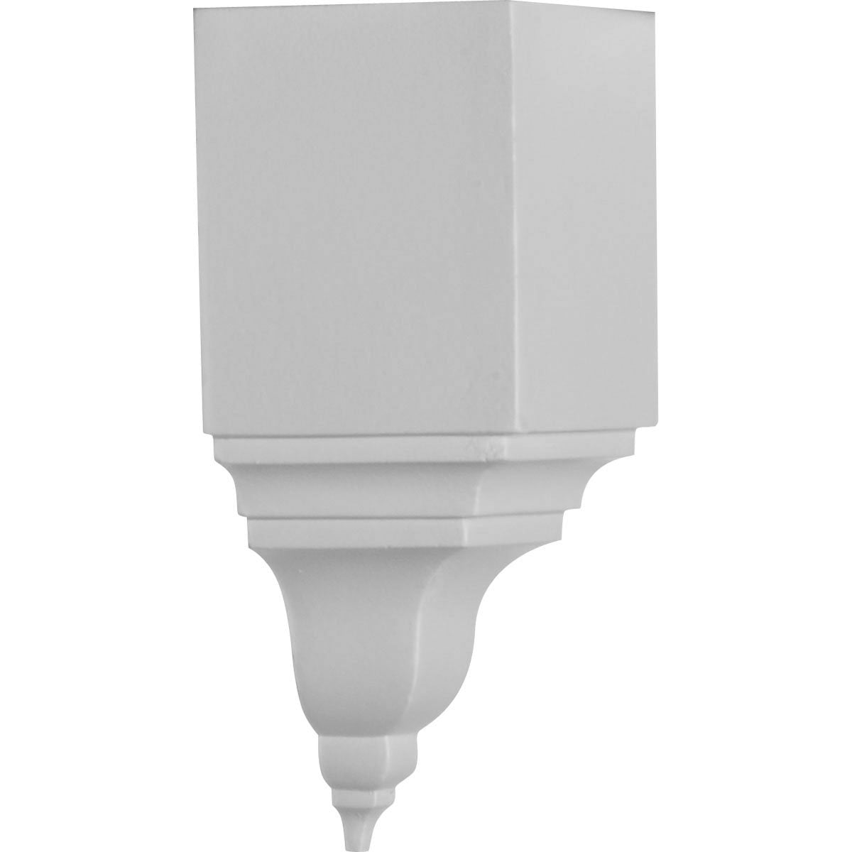 Endurathane Universal Inside Corner for Moulding Profiles, 3 1/8"P x 3 1/8"W x 7 3/4"H (Less than 3 1/8"P and 3 7/8"H), Factory Primed