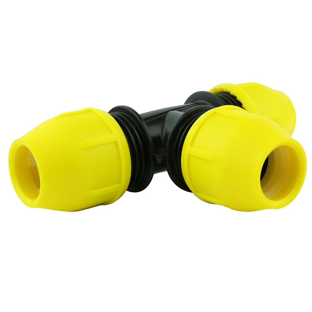 HOME-FLEX Underground IPS Yellow Poly Gas Pipe Tee (1)