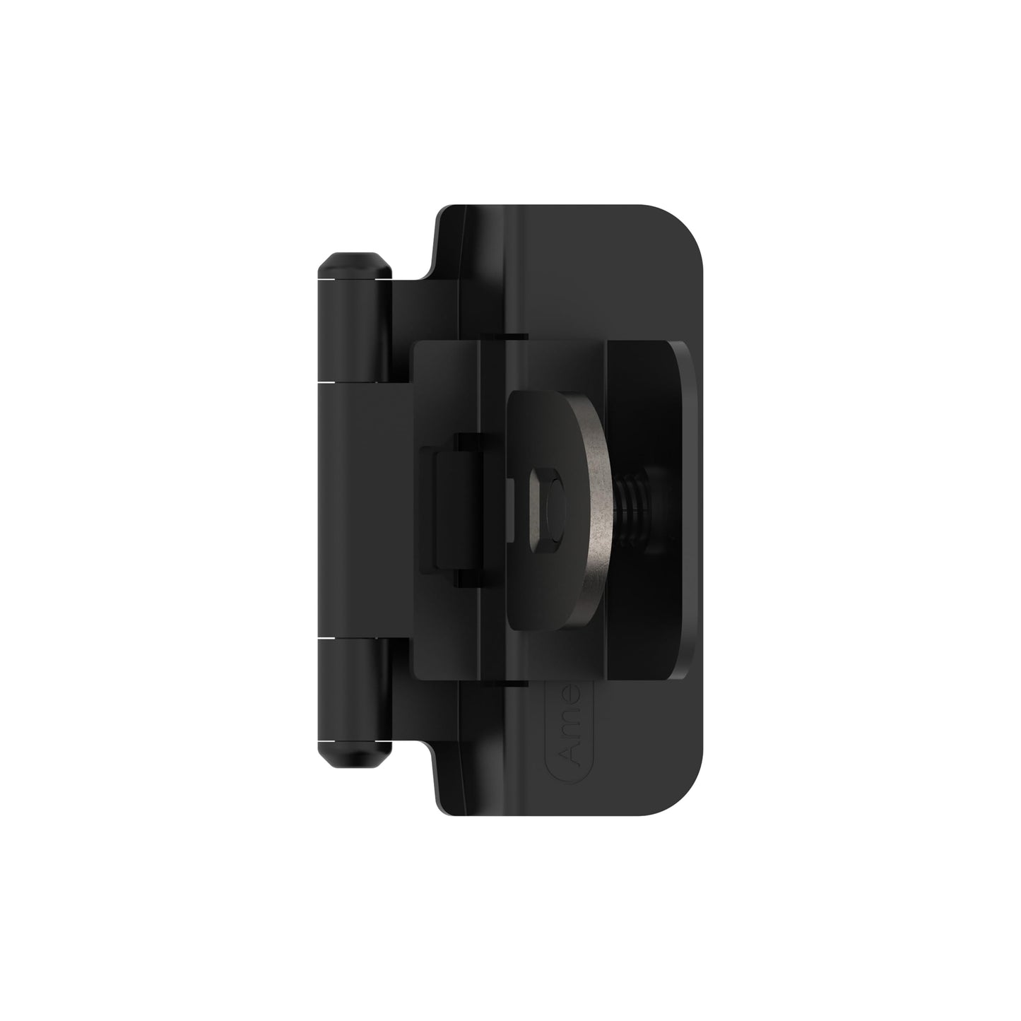 Amerock BPR8700FB | Cabinet Hinge | 3/8 inch (10 mm) Inset Double Demountable | Matte Black | Kitchen Cabinet Door Hinge | 1 Pair/2 Pack | Functional Hardware