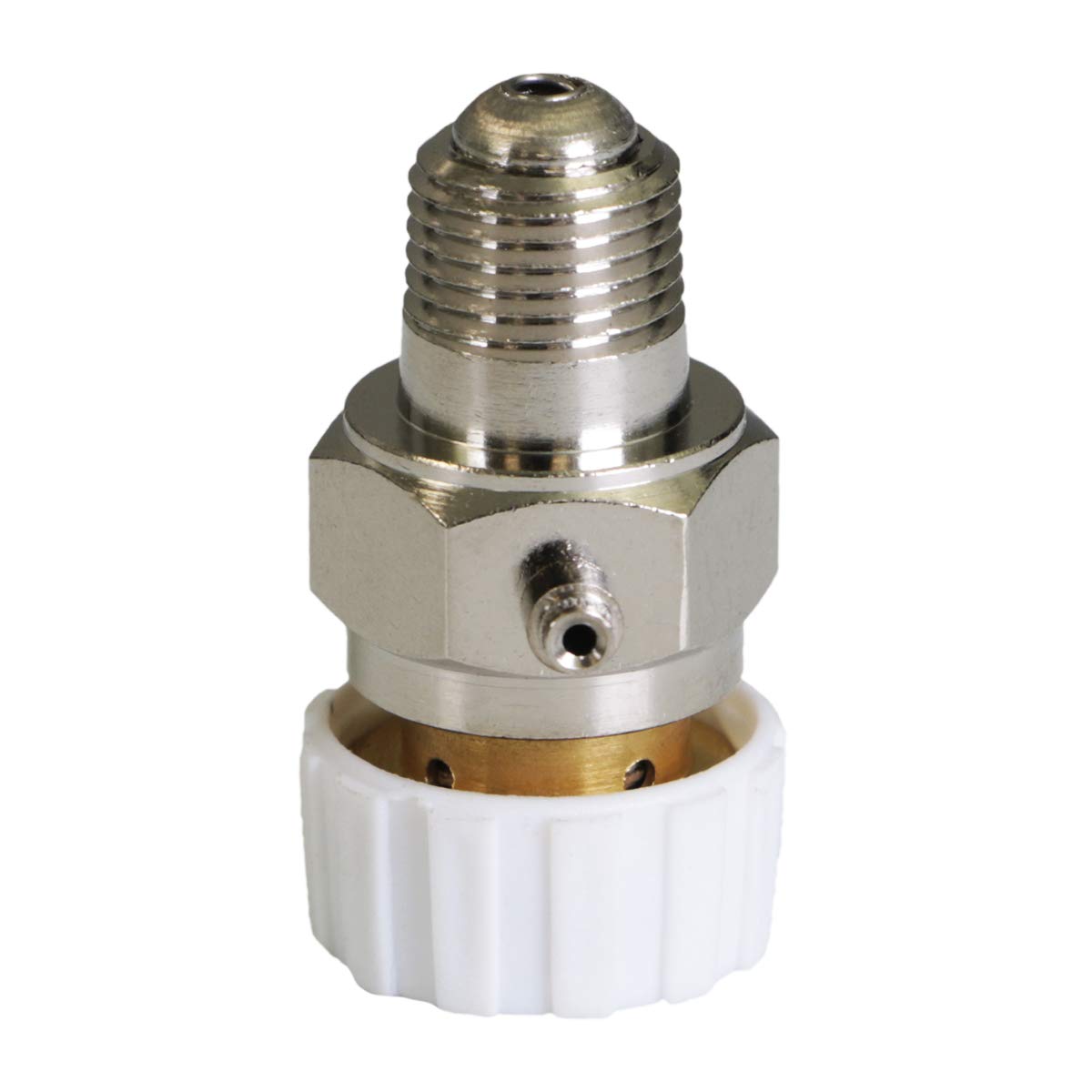 Midline Valve 6I722 Radiator Steam Air Vent with Plastic Knob; Heat Regulator Valve; 1/8 in. MIP; Chrome Plated Steel