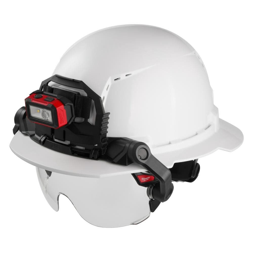 Milwaukee 48-73-1410 Clear Dual Coat Lens Eye Visor, Black/White