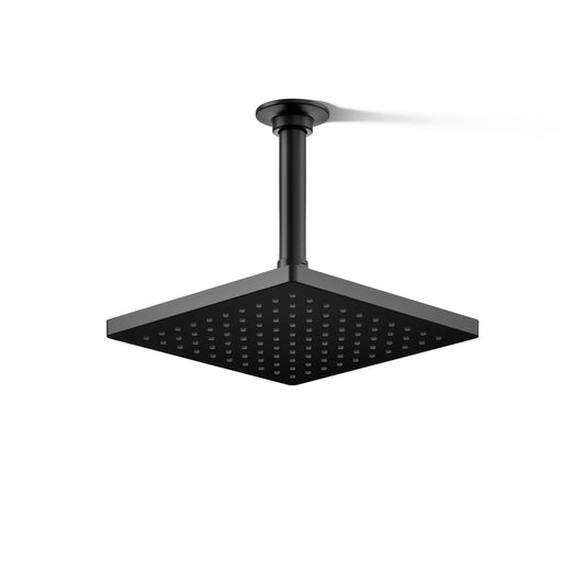 KOHLER K-26148-CP Honesty Square Rain Shower Head, 2.5 GPM, 8" Large Rain Shower Head, Wide Spray Coverage, Modern Design, Easy Installation, Polished Chrome