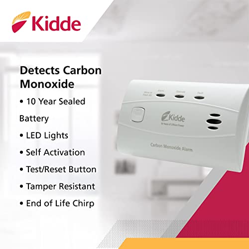 Kidde C3010 Sealed Lithium Battery Power Carbon Monoxide Alarm - 21010045