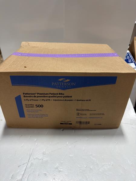 Patterson Premium Patient Bibs 500 Count Lavender