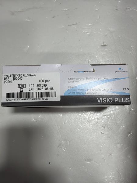 Greiner Bio-One Vacuette Visio Plus Needle 22G
