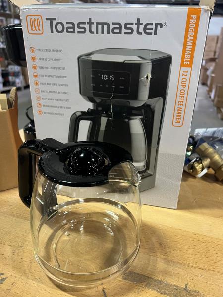 CARAFE ONLY Toastmaster 12-Cup Digital Touchscreen Drip Coffee Maker - Programmable Automatic Coffee Machine - Kitchen Appliance with Keep Warm Setting