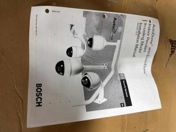 Bosch AutoDome Indoor Pendant Security Camera Unit with Manual