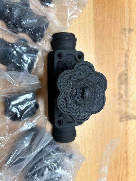 Signature Hardware Rosette Window Cremone Bolt 6' Black Powder Coat - BPC