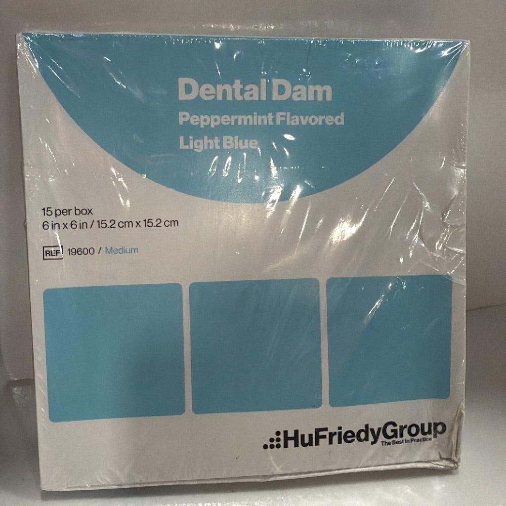 HuFriedyGroup Crosstex Dental Dam Light Blue Peppermint 15 Count