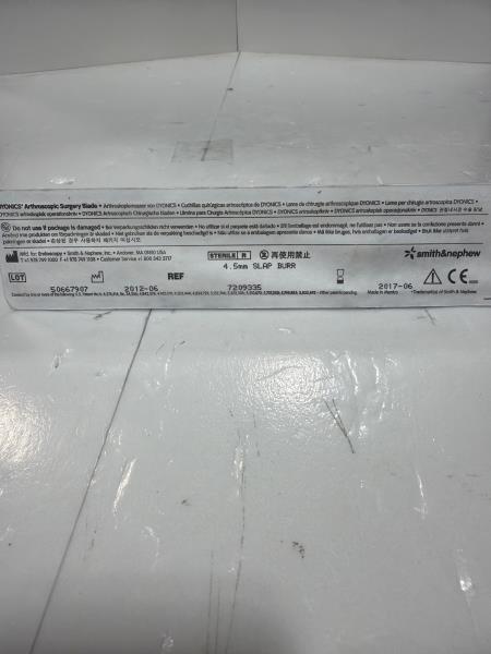Smith and Nephew Dyonics 4.5mm Slap Burr