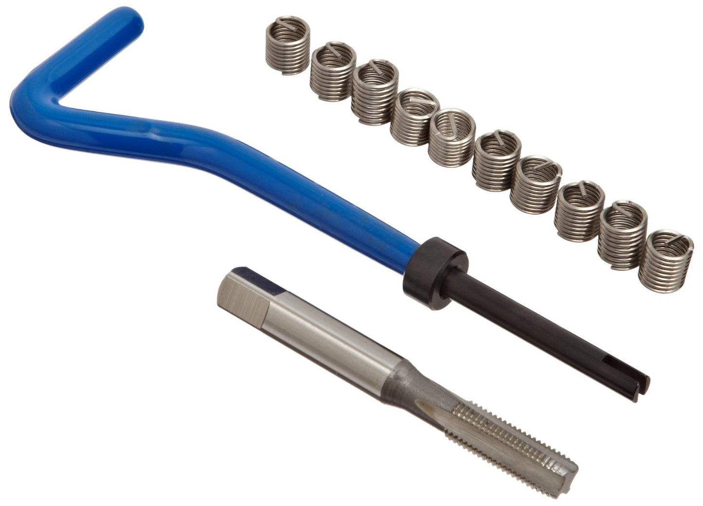 E-Z LOK EK30610 Helical Thread Repair Kit for Metal, 304 Stainless Steel Wire Threaded Inserts, #10-32 Thread Size, 0.190" Installed Length, Pack of 10