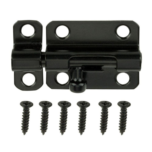 2-1/2 in. Black Barrel Bolt 4 PACK