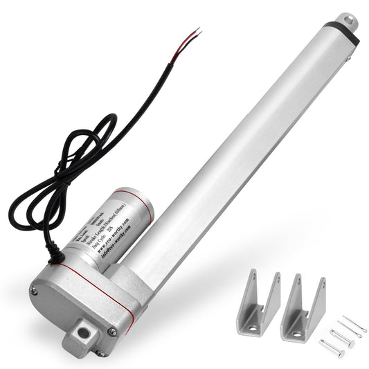 ECO-WORTHY Linear Actuator Heavy Duty 3000N/660lbs with Mounting Brackets Multi-Function (12V, 18")