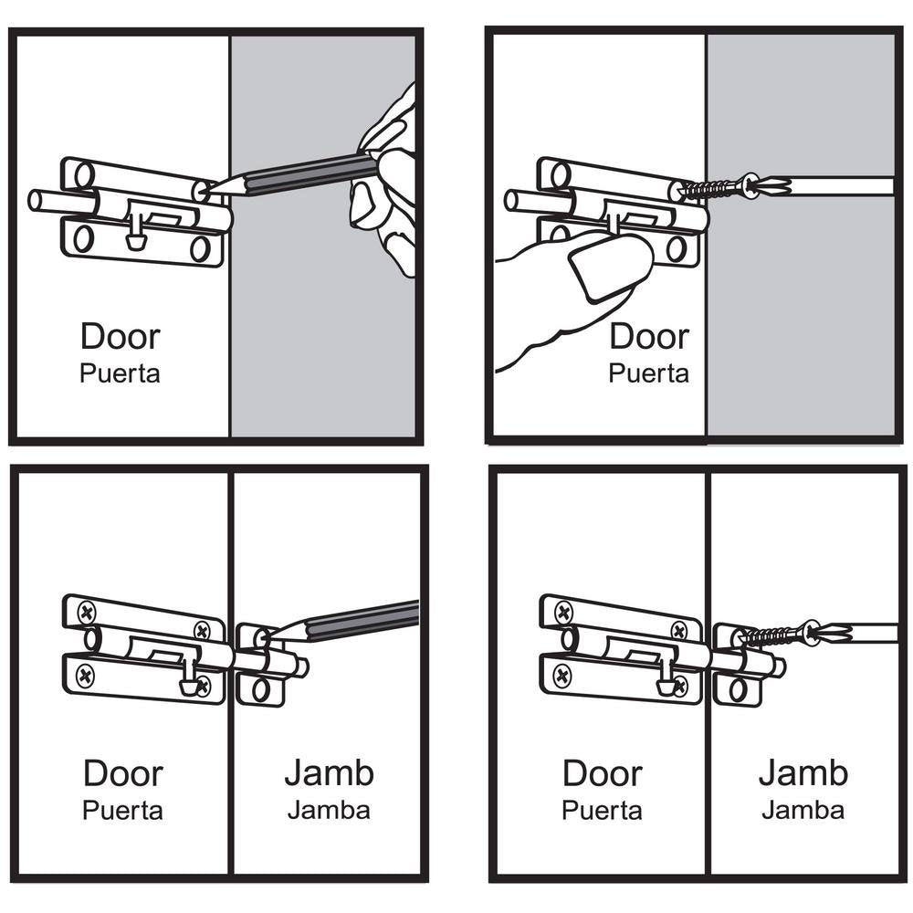 5 in. Galvanized Barrel Bolt