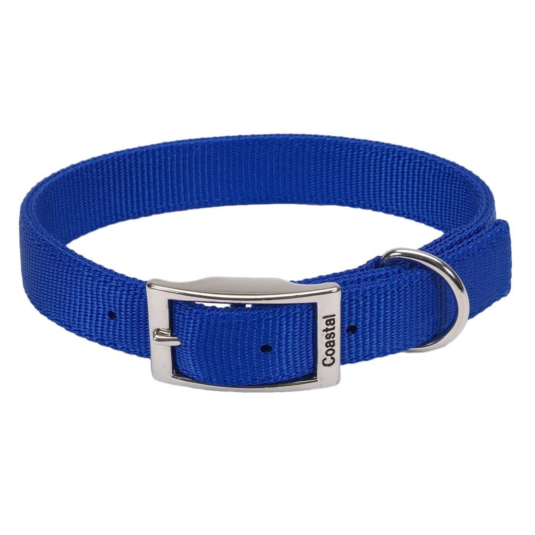 Coastal Pet - Double-Ply Dog Collar, Blue, 1" x 22"