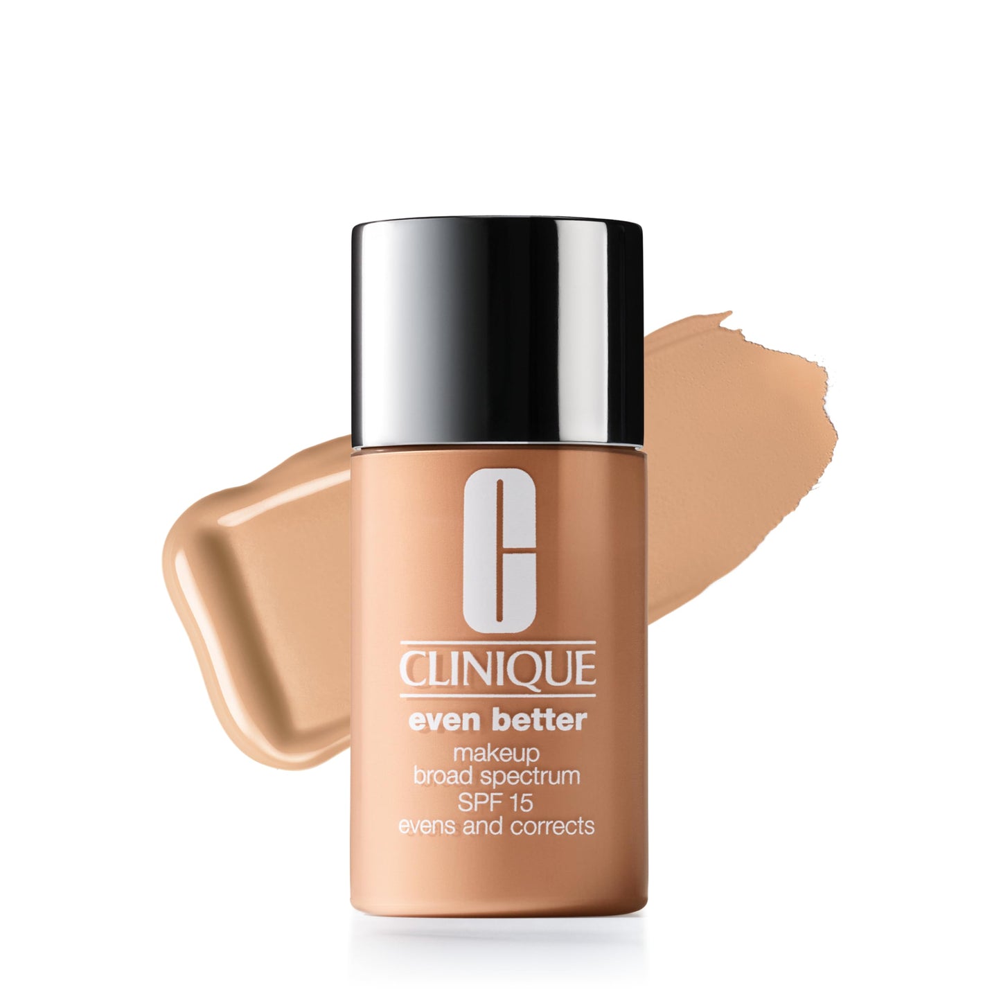 Clinique Even Better Makeup Liquid Foundation SPF 15 With Vitamin C For Dry + Oily Combination Skin Types | Medium Coverage + Natural Finish | Evens Skin Tone + Reduces Dark Spots, Neutral, 1 Fl Oz