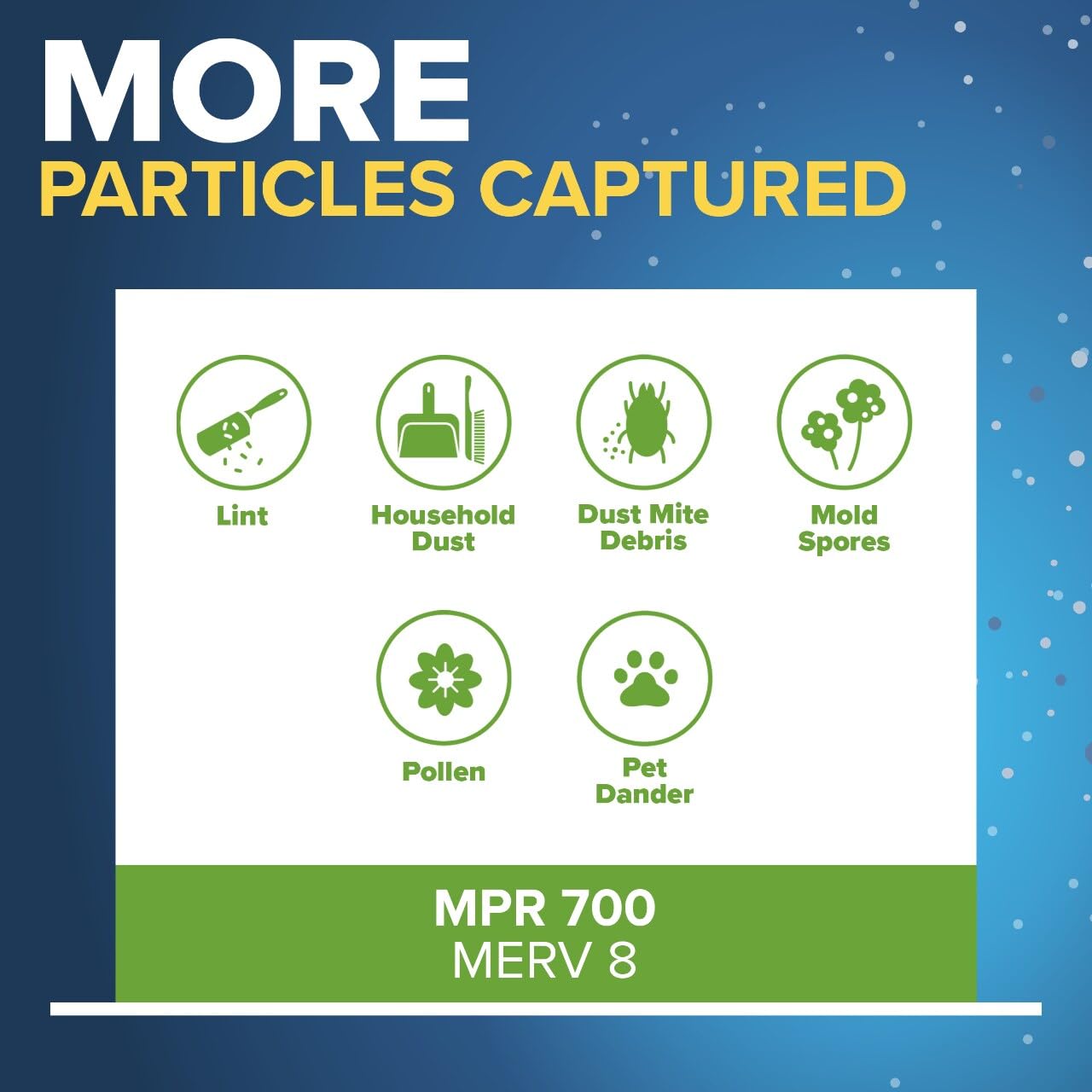 Filtrete 14x36x1 AC Furnace Air Filter, MPR 700, MERV 8, Tough on Pollen, Easy on Airflow, 3-Month Pleated 1-Inch Electrostatic Air Cleaning Filter, 6-Pack (Actual Size 13.81 x 35.81 x 0.81 in)
