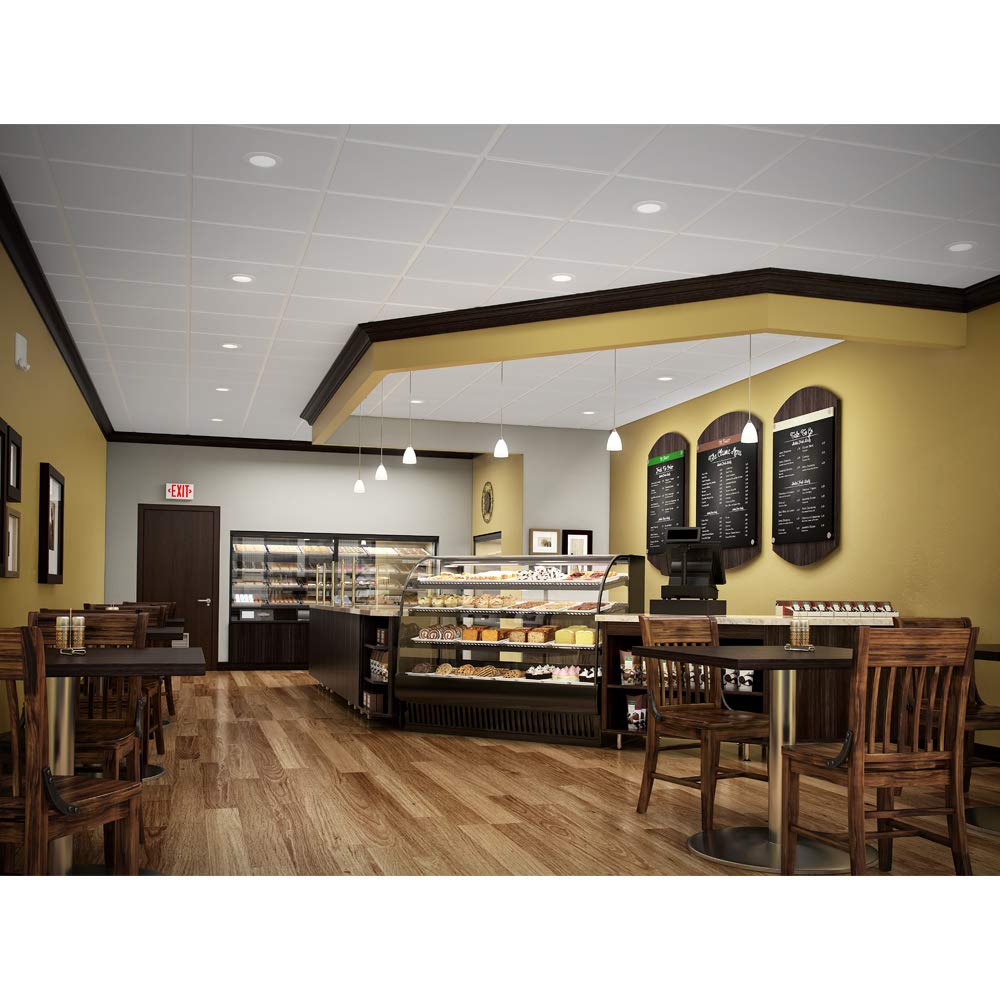HALO RL 4 in. White Integrated LED Recessed Ceiling Light Trim at Selectable CCT (2700K-5000K), Extra Brightness (915 Lumens)