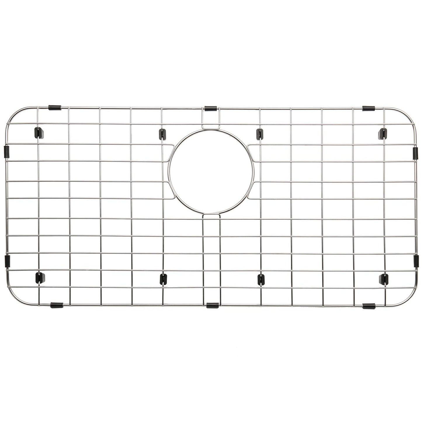 Serene Valley 25-1/4" X 12-1/2“ Sink Grid, Rear Drain with Corner Radius 1-1/2", NLW2513R