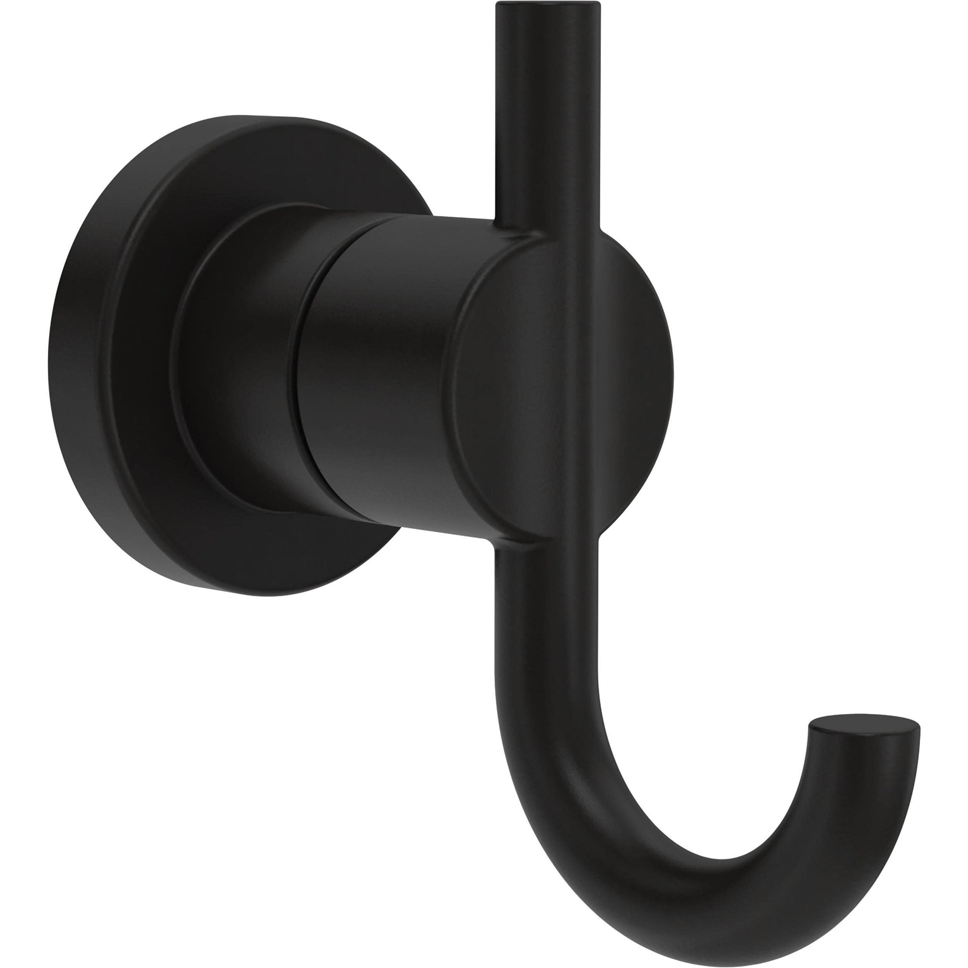 Delta Double Towel Hook for Bathroom or Kitchen| Matte Black | Nicoli Accessories