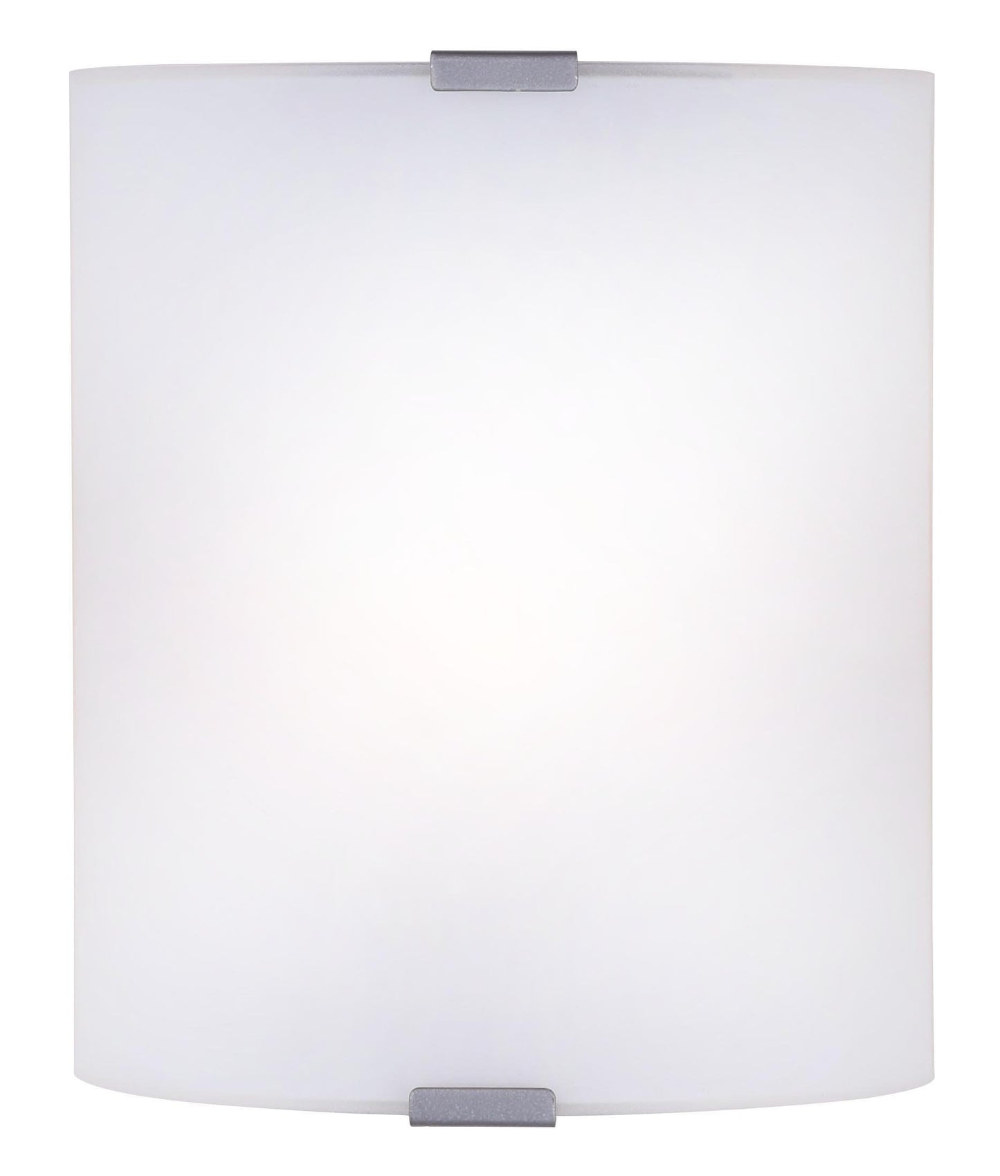Canarm 1-Light Wall Sconce, Frosted Glass Shade with Gray Accents, Low-Profile Transitional Wall Lighting for Bedroom, Hallway or Living Room