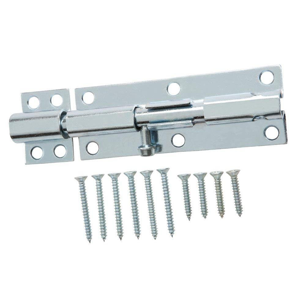 Everbilt 6 in. Zinc Plated Heavy Duty Barrel Bolt