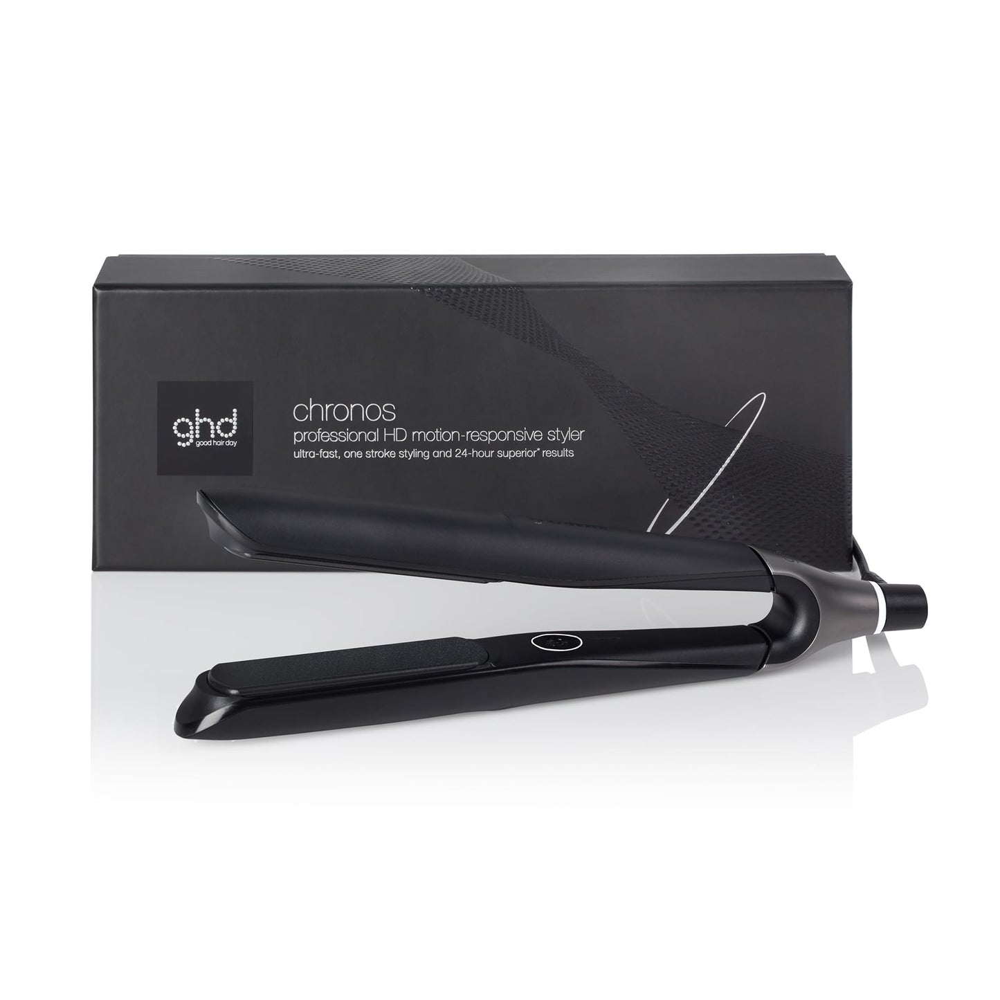 ghd Chronos Styler Smart Flat Iron Hair Straightener, Black