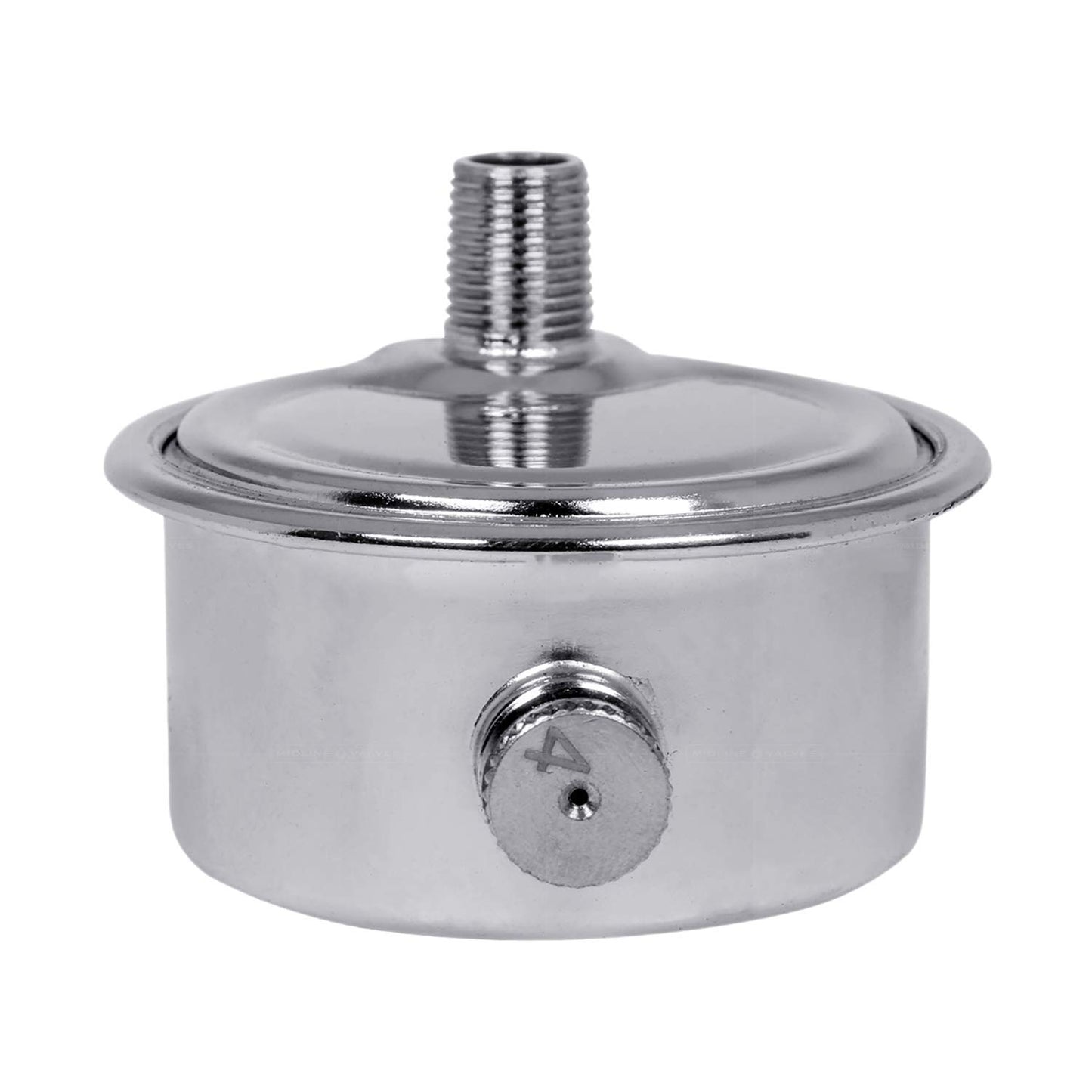 MIDLINE VALVE 1/8 Inch Air Vent No. 6, 1/8" Angled Steam Air Vent, Radiator Air Valve, Chrome Plated