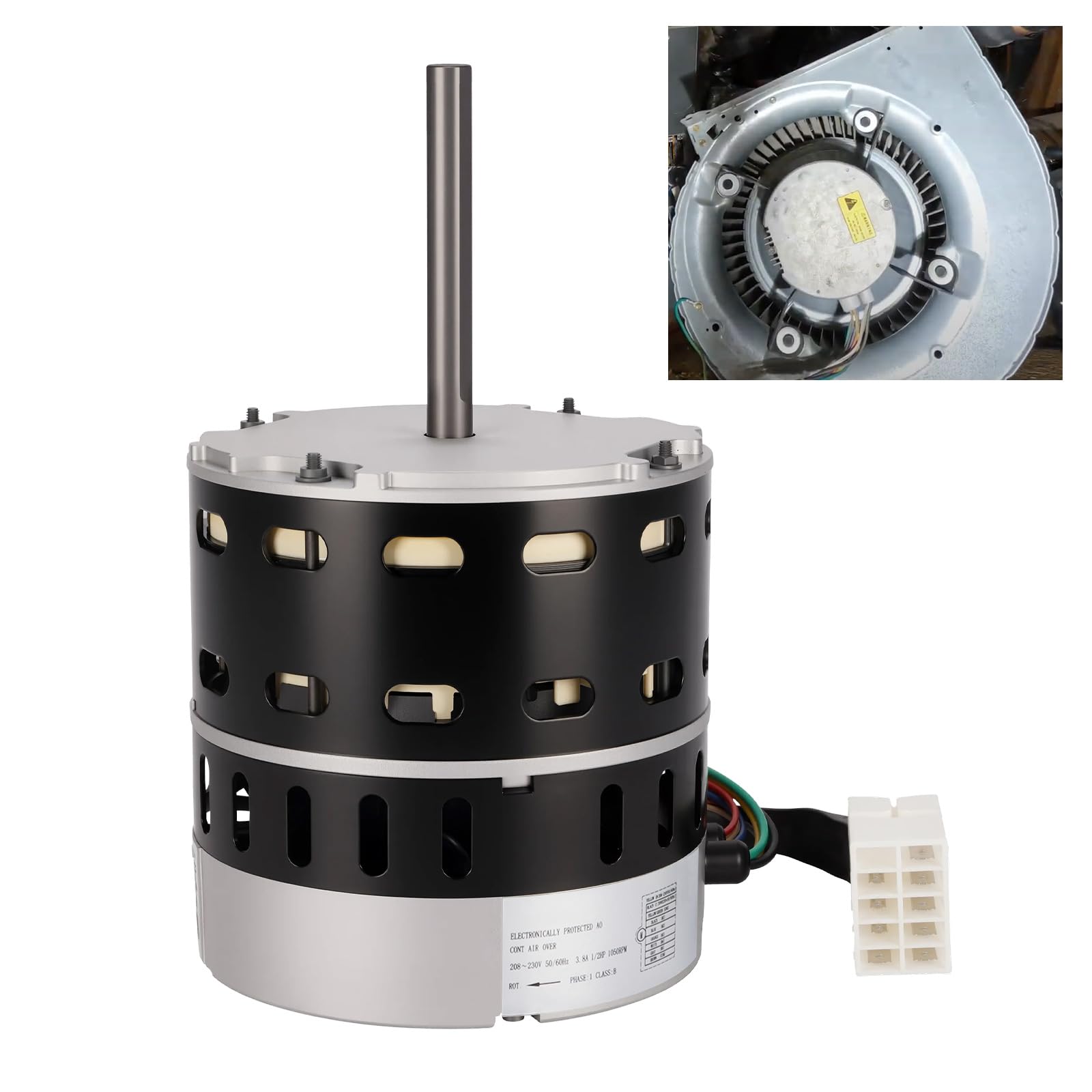 Kozlira 1/2 HP ECM X-13 Furnace Blower Motor 6205E, 208/230V 3.8A, 1050RPM, Fit for American Standard & Trane, Carrier/ICP, etc. 1/2 HP X13 Constant Torque Motor 