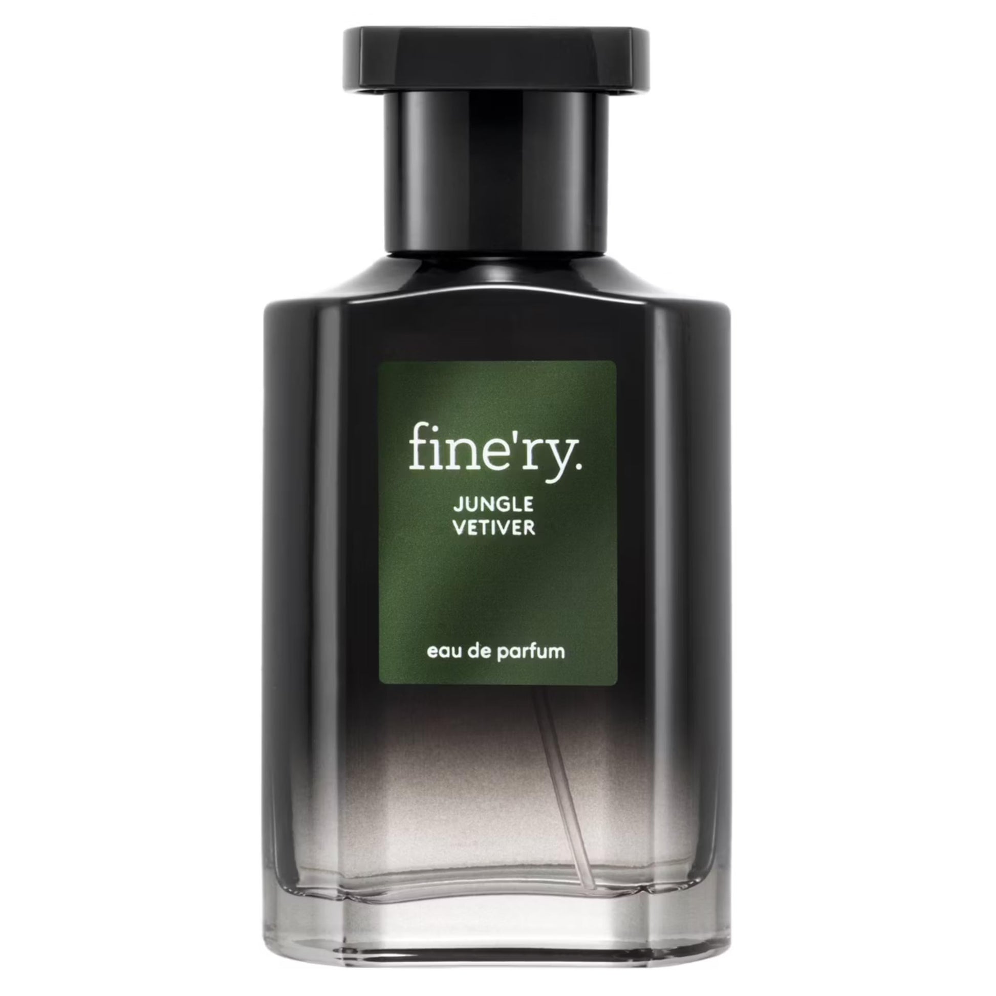 Fine'ry Perfume for Men Warm & Spicy Cologne | Jungle Vetiver - Earthy Green Musk with Cardamom, Black Tea, Carrot Seed | Full Size Hair & Body Eau De Parfum Long-Lasting, Clean, Vegan, 2 oz