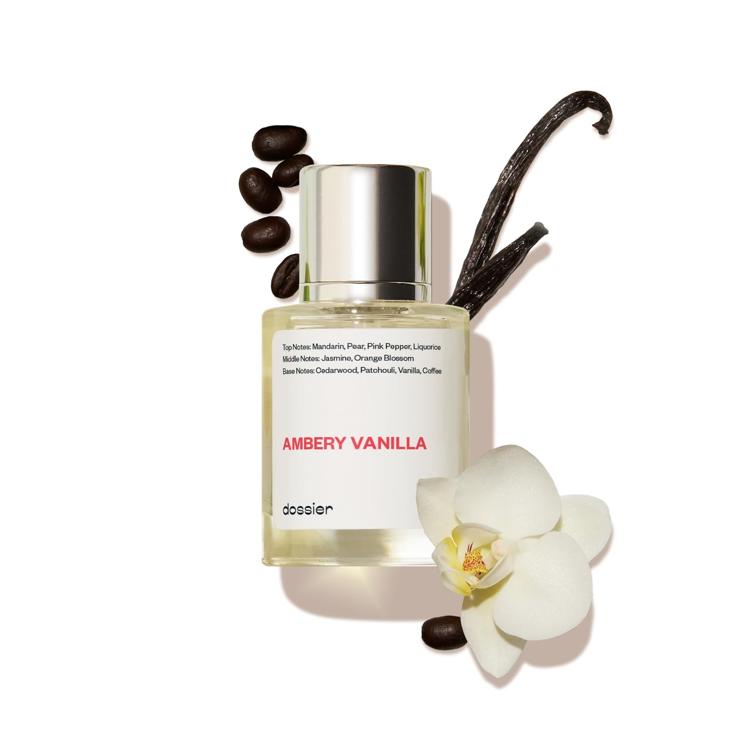 Dossier - Ambery Vanilla - Eau de Parfum - Vanilla Perfume - Inspired by Black Opium - Long-Lasting Fragrance - Feminine - 1.7 fl oz (50ml)
