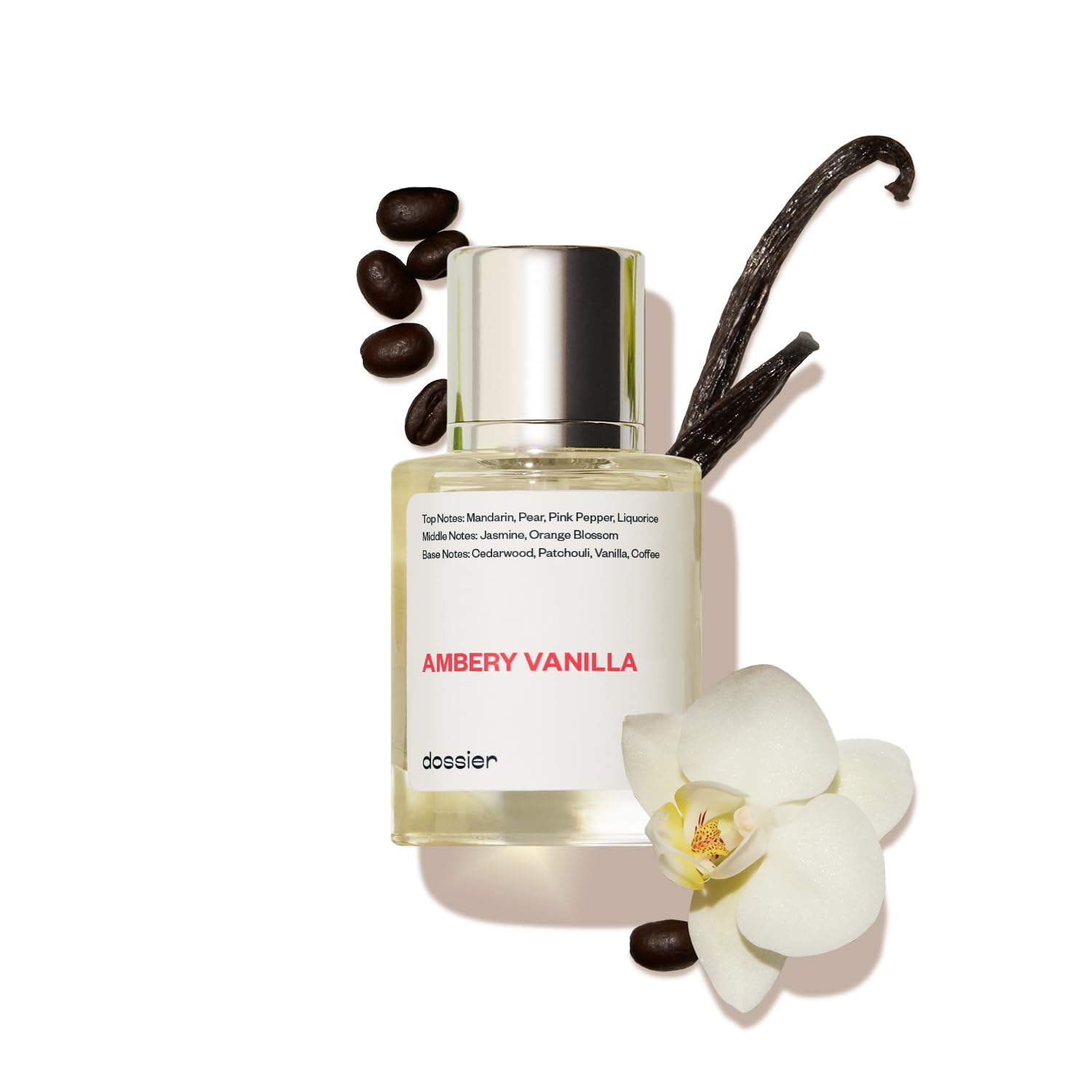 Dossier - Ambery Vanilla - Eau de Parfum - Vanilla Perfume - Inspired by Black Opium - Long-Lasting Fragrance - Feminine - 1.7 fl oz (50ml)