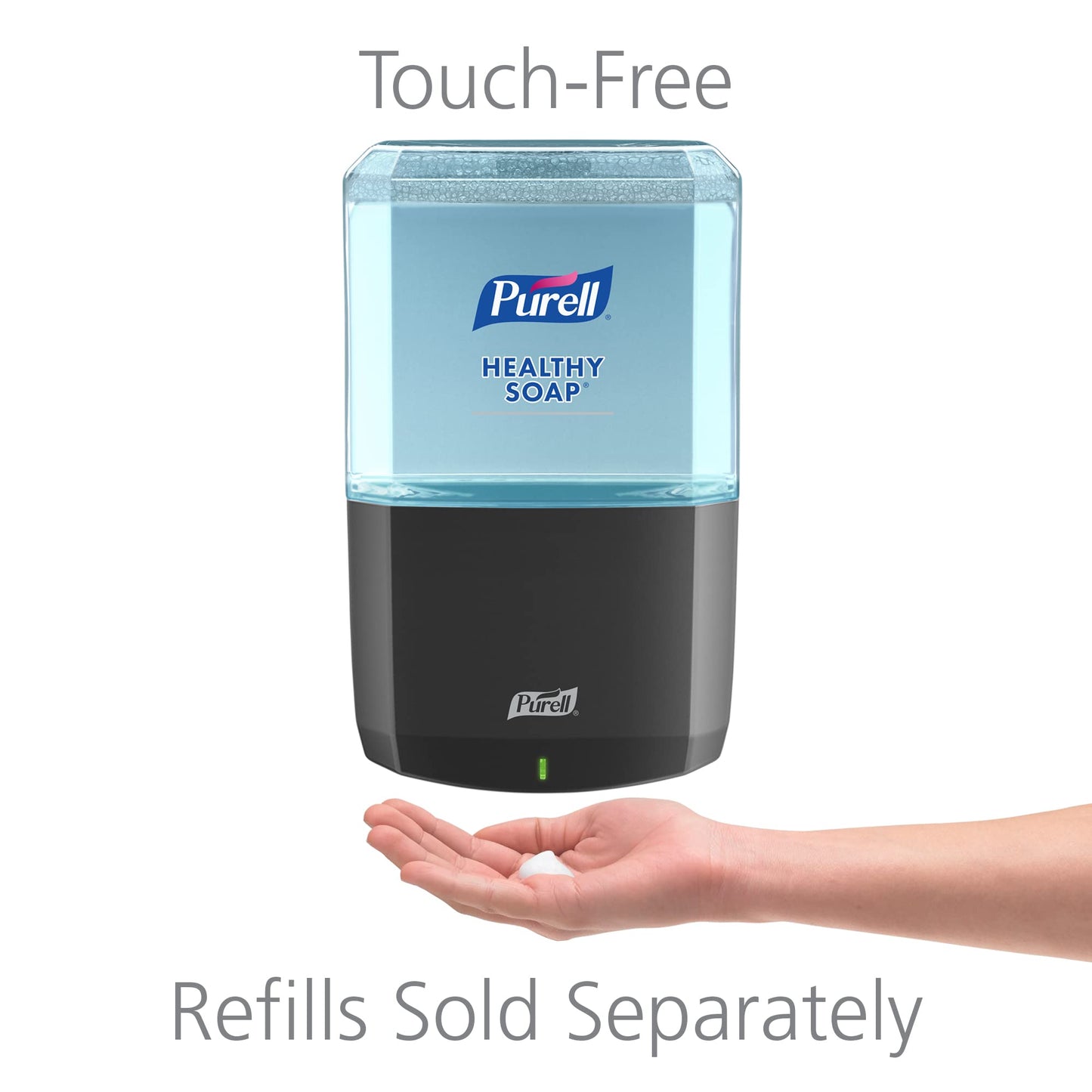 PURELL ES6 Automatic Wall-Mounted Hand Soap Dispenser, Graphite, Compatible with 1200 mL PURELL HEALTHY SOAP Refills (Pack of 1) - 6434-01 - Manufactured by GOJO, Inc.