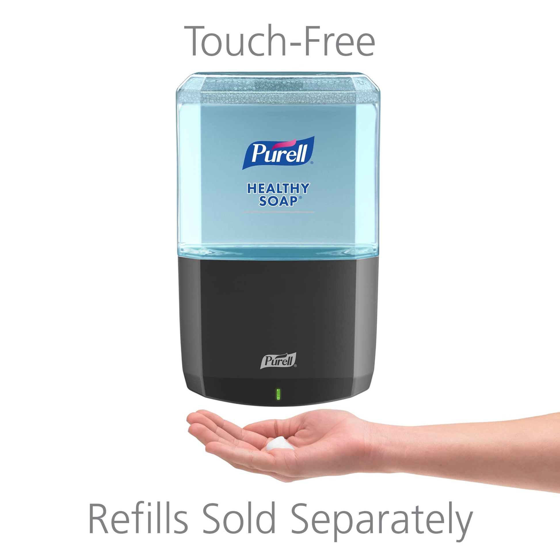 PURELL ES6 Automatic Wall-Mounted Hand Soap Dispenser, Graphite, Compatible with 1200 mL PURELL HEALTHY SOAP Refills (Pack of 1) - 6434-01 - Manufactured by GOJO, Inc.