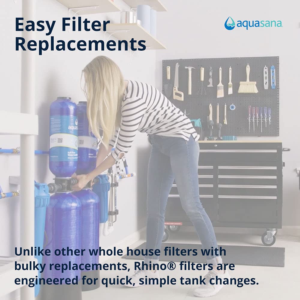 Aquasana Whole House Replacement Pre-Filters| Reduces Sediment, Rust & Dirt That Can Clog System | Genuine & Certified | 10-Inch | 3 Count | EQ-304 White