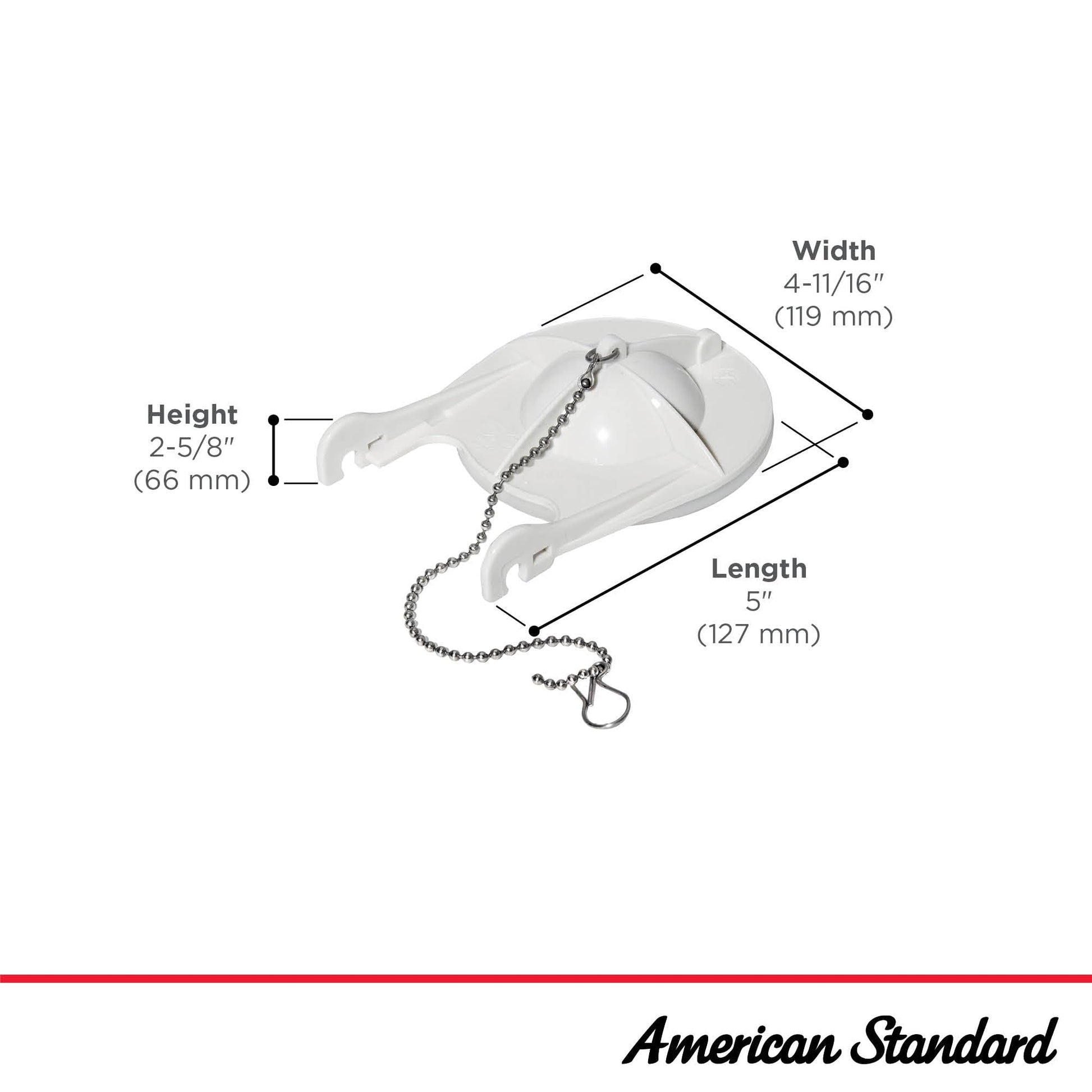 American Standard 738920-0070A 3-Inch Flapper Assembly, White