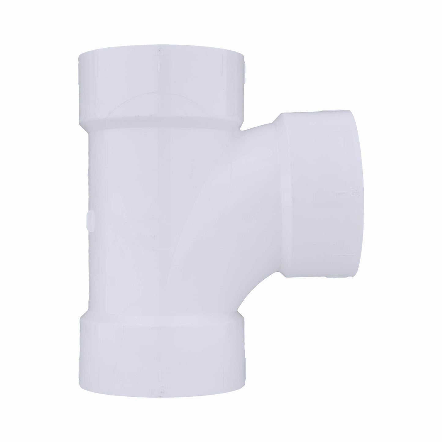 CHARLOTTE PIPE 3 x 3 x 3 x 2 DWV SANIT TEE W/RIGHT SI DWV (DRAIN, WASTE AND VENT) (1 Unit Piece)
